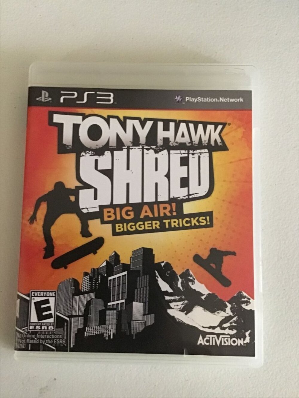 Tony Hawk Shred Sony PlayStation 3 PS3 Game And Case No Manual Activision 2010
